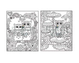 Owl Kingdom Coloring Book: An Adult Coloring Book Featuring Fun and Relaxing Owl Designs With Flowers, Paisleys and Lush, Tapestry-Like Patterns