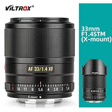 VILTROX 33mm F1.4 AF Lens for Fuji X-Mount, XF Auto-Focus Full Frame Portrait Lens for Fujifilm X-Mount Camera X-A7/A5/A3/A2 X-T3/T4/T2/T1/T30/T20/T10/T200/T100 X-H1 X-Pro2 X-Pro1