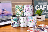 LINKWELL Modern Flower Purple Lilac PU Leather Pencil Pen Holder Desk Organizer PH21