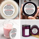 1200 Pieces Candle Warning Labels, 1.5 Inch Candle Labels Jar Container Stickers Safety Warning Labels Waterproof Tearproof Scratchproof Candle Warning Labels Decals for Candle Making DIY Tin Votive