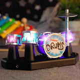 Liberty Imports Electronic Mini Finger Drum Desktop Novelty Set with Sounds and Lights