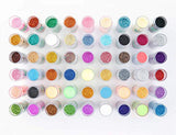 TORC Fine Glitter Set 54 Color, Holographic Resin Glitter Powder for Tumbler Slime Laser Nail Art Body Face, Shaker Jars 10g/0.35oz Each