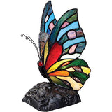 Quoizel TFX1518T Vintage Tiffany 1-Light Butterfly Table Lamp