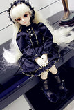 Kuafu 1/4 BJD Sd Doll Clothes Black Lace Princess Dress Suit