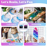 LET'S RESIN Resin Epoxy Kit, 1.5 Gallon Bubble Free & Crystal Clear Epoxy Resin Supplies with Measuring Cups,Stir Stick,Gloves,Resin and Hardener for Mold Casting,Table Top,Jewelry,Art,Craft