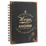 Hope As An Anchor Large Hardcover Wirebound Journal - Hebrews 6:19