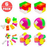 Party Favor Toy Assortment Bundle, Magic Cube, Squishies, Slap Bracelets, Party Favors Toy For Birthday, Classroom Rewards, Carnival Prizes, Pinata Filler, Goodie Bag Fillers for Boys Girls 4-8-12
