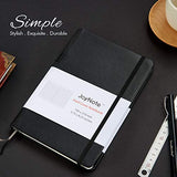 JoyNote A5 Ruled Notebooks with Pen Holder, 2 Pack Thick Classic Hardcover Writing Notebook and Journals with Pocket, 80 Sheets/160 Pages, 5.75 x 8.25 inches