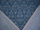 P Kaufmann / Braemore / Waverly Tracery in Denim - Blue Floral / Scroll / Filigree Tracery Cotton