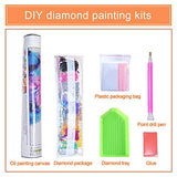 3ABOY 5D Diamond Painting Kits of Natural Scenery Trees , Full Drill Diamond Art Kits for Adults Home Wall Decor(The Snow and Ice Iove Tree 15.7X11.8 Inch ) (YM013)