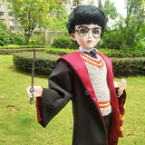 Cosplay Toy for Harry Full Set Doll 1/3 BJD Doll 22inch Ball Jointed Dolls + Makeup + Clothes + Shoes + Wigs + Staff + Cloak + Glasses + Sarf + Doll Accessories