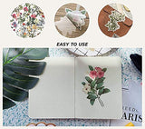 Vintage Flower Stickers -116 Pieces Washi Scrapbook Sticker for Bullet Journaling, Kid DIY Arts Crafts, Album,Scrapbooking, Planners, Junk Journal, Calendars and Notebook, Butterfly Decorative Decals