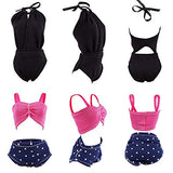 E-TING 10Pcs =5 Sets Beach Bikini Swimsuit Bathing Doll Clothes One-Piece Swimwear with 5 Pairs Shoes for 11.5 Inch Girl Dolls (Style C)