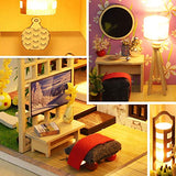 WYD Wooden Miniature Doll House Kit DIY Scenery Building Model 3D Puzzle Present Give Family and Friends Birthday Wedding Gift Father's Day Love