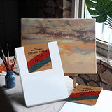 ROBOTIME Artist Canvas Boards for Painting - 5 x 7 inch / 12 Pack - 100% Cotton with Recycled Board Core, for Acrylic, Oil, Other Wet or Dry Art Media