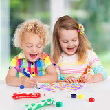 Glokers 6 Jumbo Dot Paint Markers for Preschoolers - Washable, Non-Toxic Paint for Kids