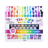Tulip One-Step Tie-Dye Kit Extra Large Block Party 16 oz Easy Squeeze Bottles, All-in-1 Kit for Group Activity Tie-Dye, 6, Vibrant Colors & 15-Color Party Kit, Standard, Rainbow