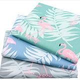 Qimicody Fat Quarters Fabric Bundles, 6 Pcs 100% Cotton 20” x 20” (50cmx50cm) Precut Quilting Fabric Squares Sheets for DIY Patchwork Sewing Quilting Crafting, No Repeat Design (Flamingo Pattern)