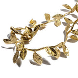 Gold Leaves Leaf Ribbon Trim Rope - 20 Yards - for Garland DIY Crafts and Party Wedding Home