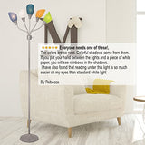 Light Accents MEDUSA grey floor lamp with multicolor acrylic shades