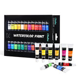 Watercolor Paint Set, 24 Colors Ohuhu Artists Water Color Painting Set Water-Color Paints Kit, 12ml