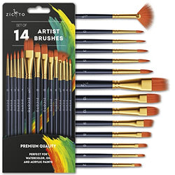 Paint Brushes Set, 20 Pcs Paint Brushes for Acrylic Painting, Oil  Watercolor Acrylic Paint Brush, Artist Paintbrushes for Body Face Rock  Canvas, Kids Adult Drawing Arts Crafts Supplies, Skyblue