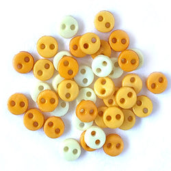 Buttons Galore Tiny Round Buttons - 120 Pieces - Sunshine - 3 Packs