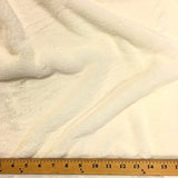 Faux Fur Fabric Short Pile 60" wide Sold By The Yard Shag Rabbit Ivory