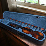 Cocoarm 4/4 Violin Spruce Wood Full Size Handcrafted Vintage Violin Acoustic Starter Kit with Storage Case For Learners Beginners, Rosin, Bridge, Bow, Extra Strings, Fingerboard Sticker Included