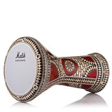 The Ruby Orchid Darbuka by Gawharet El Fan (World Percussion) - Arabic Darbuka Drum/Doumbek Drum with White Malik Instruments Head