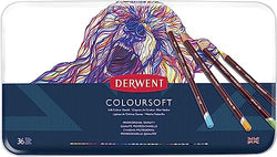 Derwent Colorsoft Pencils, 4mm Core, Metal Tin, 36 Count (0701028)