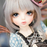 ZDD BJD Doll 1/6 SD Dolls 10.2 Inch Ball Jointed Doll Full Set with Clothes Shoes Wig Hair Makeup 100% Handmade DIY Toys Best Gift for Girls