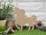 Unfinished Wood Cutout - 6-Pack Unicorn Shaped Wood Pieces for Wooden Craft DIY Projects, Home