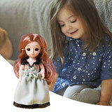 Angelhood 1/6 Mini BJD Doll, 17cm Ball Jointed Dolls with Clothes Dress Up Wig and Movable Joint, Toy Gift for Girls