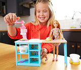 Barbie Breakfast Playset with Stacie Doll, Waffle-Maker, Whip Cream Machine & 2 Dough Colors