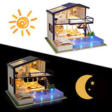 WADILE DIY Miniature Dollhouse Kit, DIY House Kit with Dust Proof and Music Movement, Best Gift for Adults and Teens Over 14 Years Old