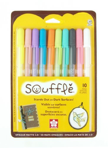 Sakura Gelly Roll Souffle Opaque Puffy Ink Pens, Assorted Colors by Sakura