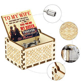 Mr.Winder Music Box Gift for Wife, Birthday Anniversary Christmas Valentine Gift to My Wife Girlfriend from Husband Musical Box Play You are My Sunshine