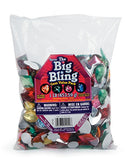 Darice 1075-20C Big Bling Shapes Gem Value Pack Rhinestones, Multicolor