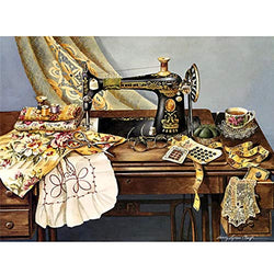 Huacan Diamond Painting Kits Sewing Machine DIY 5D Crystal Rhinestone Embroidery Pictures Arts Craft 12x16in