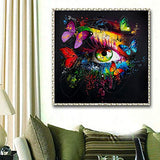 DIY 5D Diamond Painting Kits for Adults Full Drill Embroidery Paintings Rhinestone Pasted DIY Painting Cross Stitch Arts Crafts for Home Wall Decor Eyes（12x12inch）