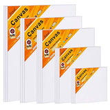 Canvas Boards for Painting Canvas Panels Multi Pack, 100% Cotton, 4x4, 5x7, 8x10, 9x12, 11x14 Inches, 18 Pack 3mm Thickness