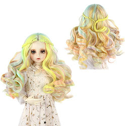 Doll Wig for 1/3 BJD Doll Wig Girls Gift Temperature Synthetic Fiber Long Straight Synthetic Hair