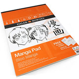 Daler Rowney – Manga Pad - Includes 2 Free Templates – 70gsm – 50 Pages – A3 Portrait – Made in