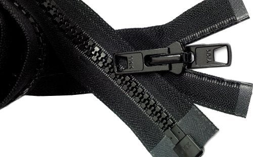 Zipperstop Wholesale YKK® Bimini Top #10 Black Marine Double Pull Zipper 36" ~ YKK Zipper