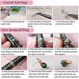Ring Making Kit with 24 Colors Crystal Beads, 1800pcs Crystal Jewelry Making Kit with Jewelry Wire, Ring Mandrel, Pliers for DIY Crystal Rings, Necklace and Earring, Jewelry Making Supplies