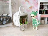 Miniature Cinderella Carriage, Fairytale Doll Pumpkin Stroller, Handmade Wicker