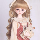1/4 SD BJD Doll 40cm/15.75inch 12 Ball Jointed Dolls DIY Toys with Full Set Clothes Shoes Wig Makeup Best Gift for Girls,A