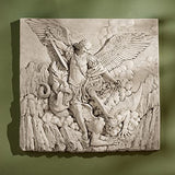 Design Toscano NG33581 St. Michael the Archangel Sculptural Wall Frieze in Stone,gothic stone