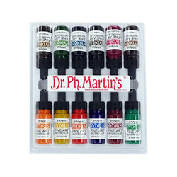 Dr. Ph. Martin's 400262-XXX Hydrus Fine Art Watercolor Bottles, 0.5 oz, Set of 12 (Set 2)